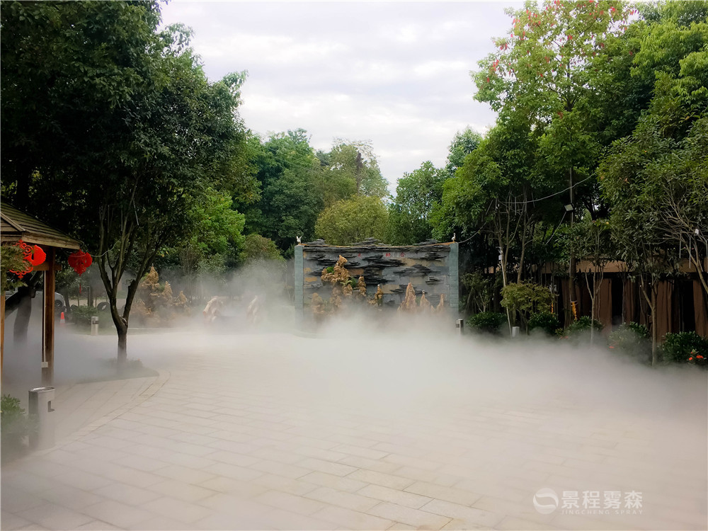 火鍋店噴霧降溫 戶外噴霧降溫,人造霧降溫
