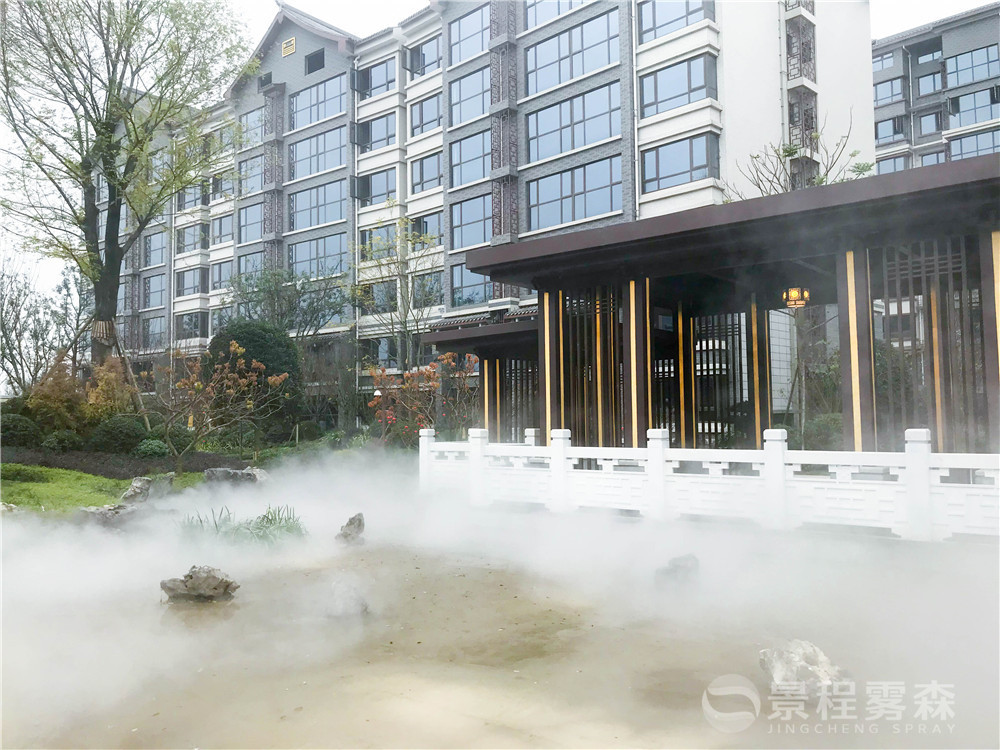 眉山陽光1519臨江邸人造霧景觀