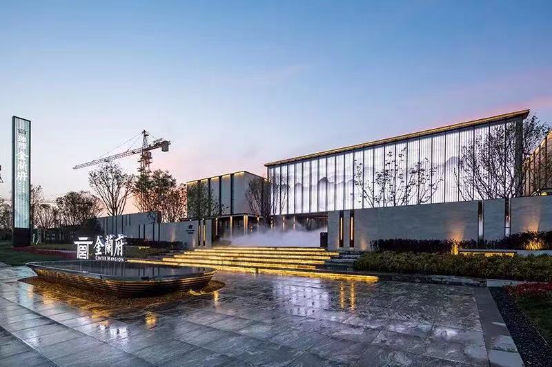 蘭州瑞辰·金瀾府售樓部人造霧造景